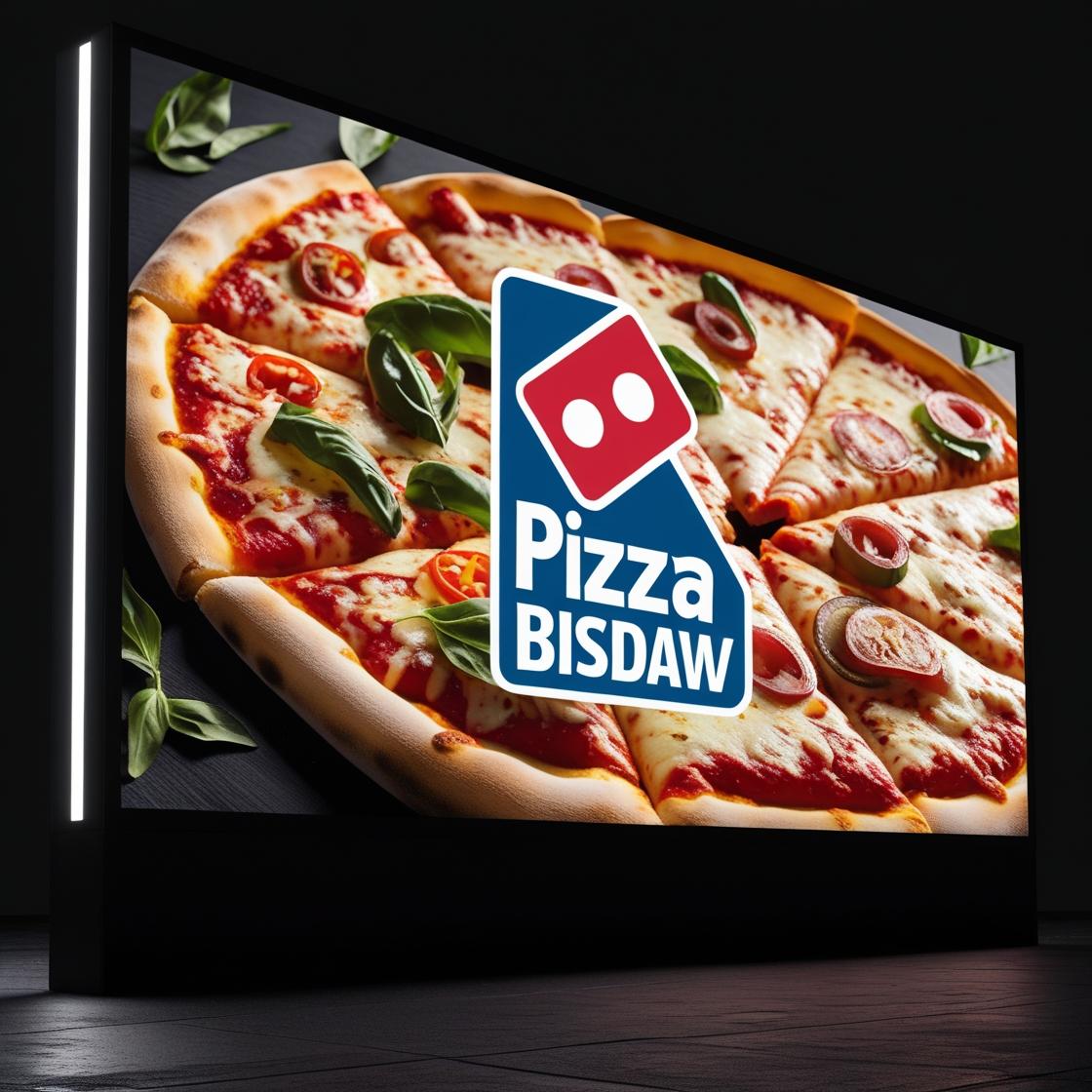 Outdoor LED Screen — Dominos — outdoor LED display project by StarLED, UAE