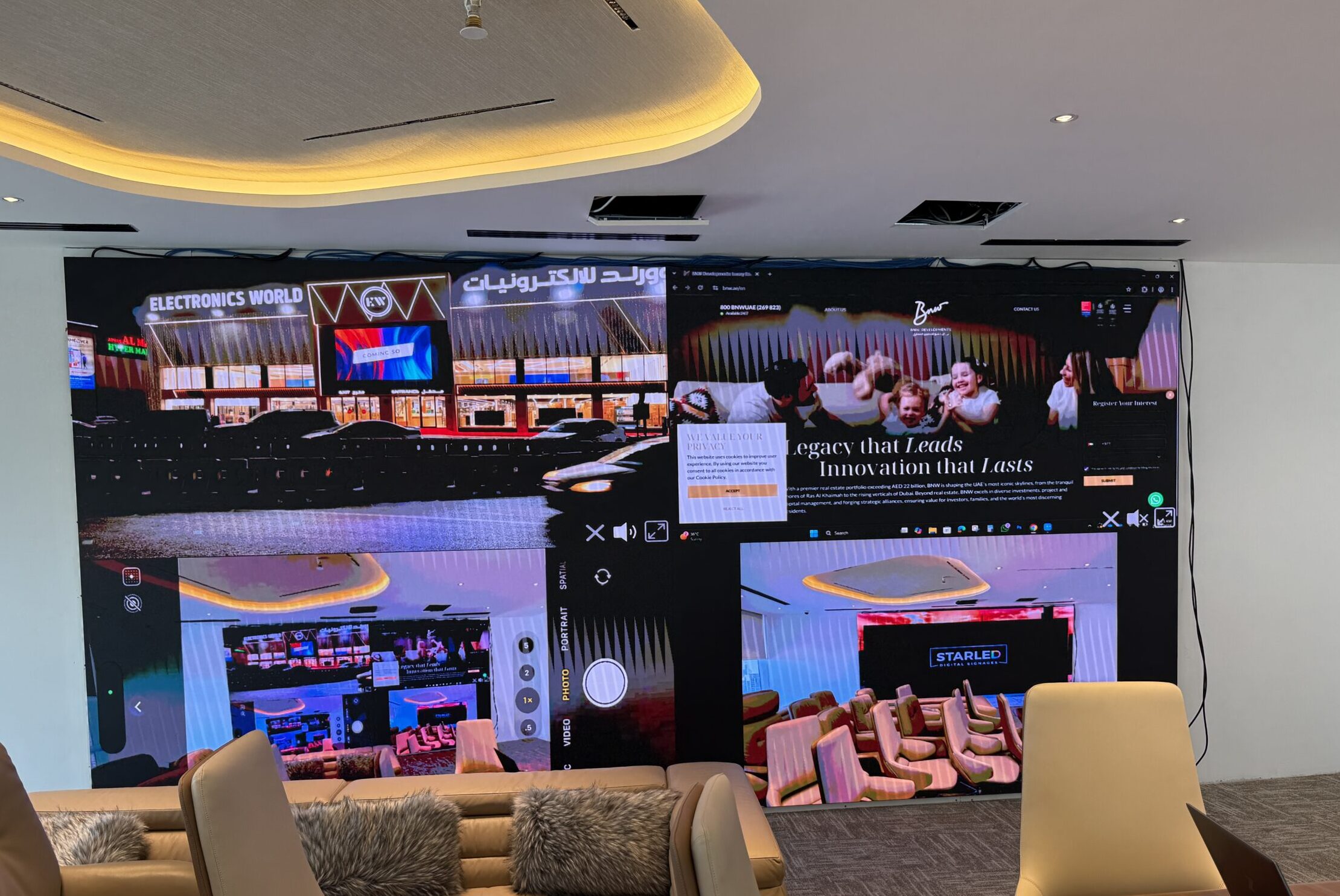 WhatsApp Video — Jul 2025 — indoor LED display project by StarLED, UAE