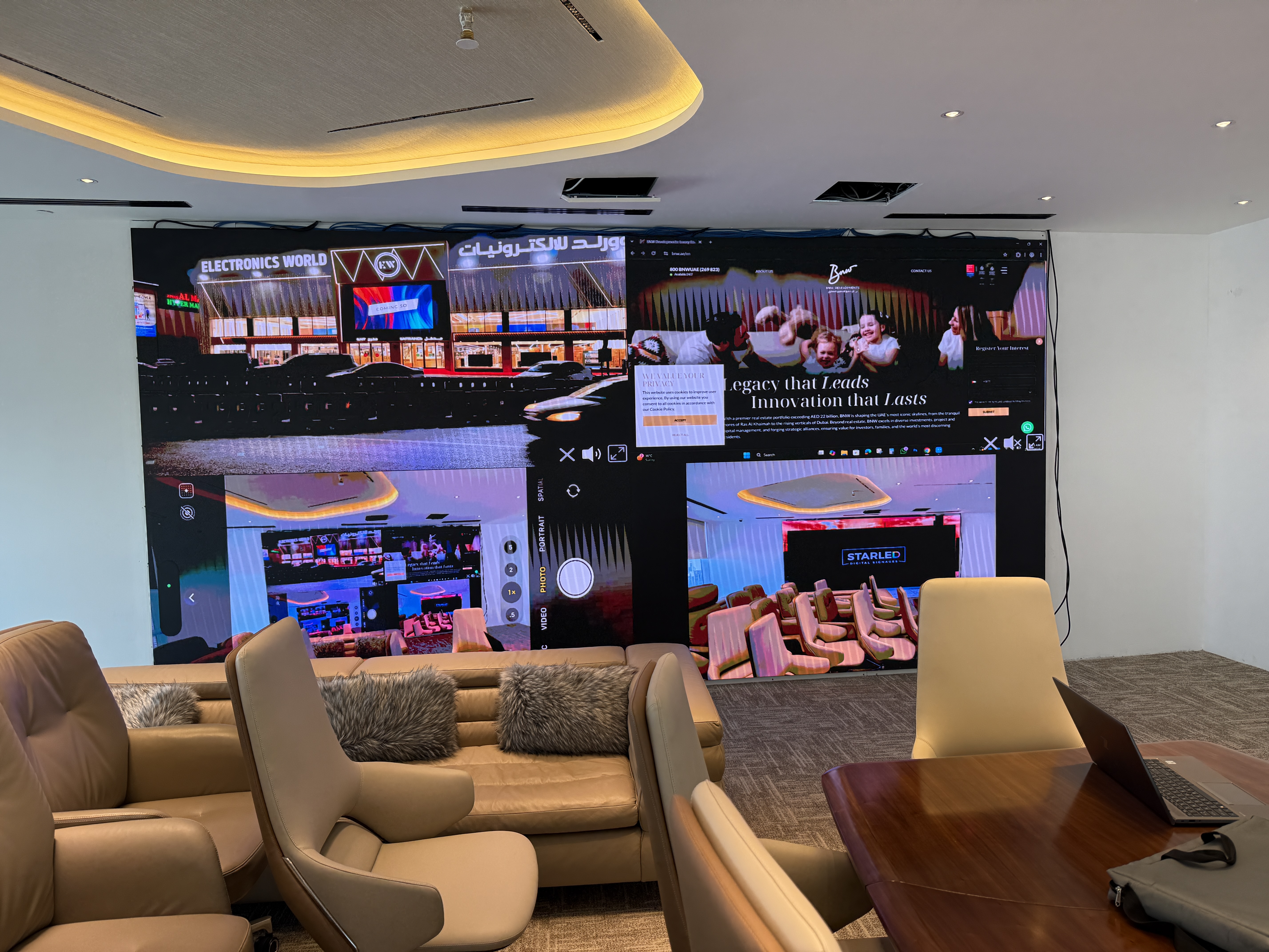 Project — Jul 2025 — indoor LED display project by StarLED, UAE