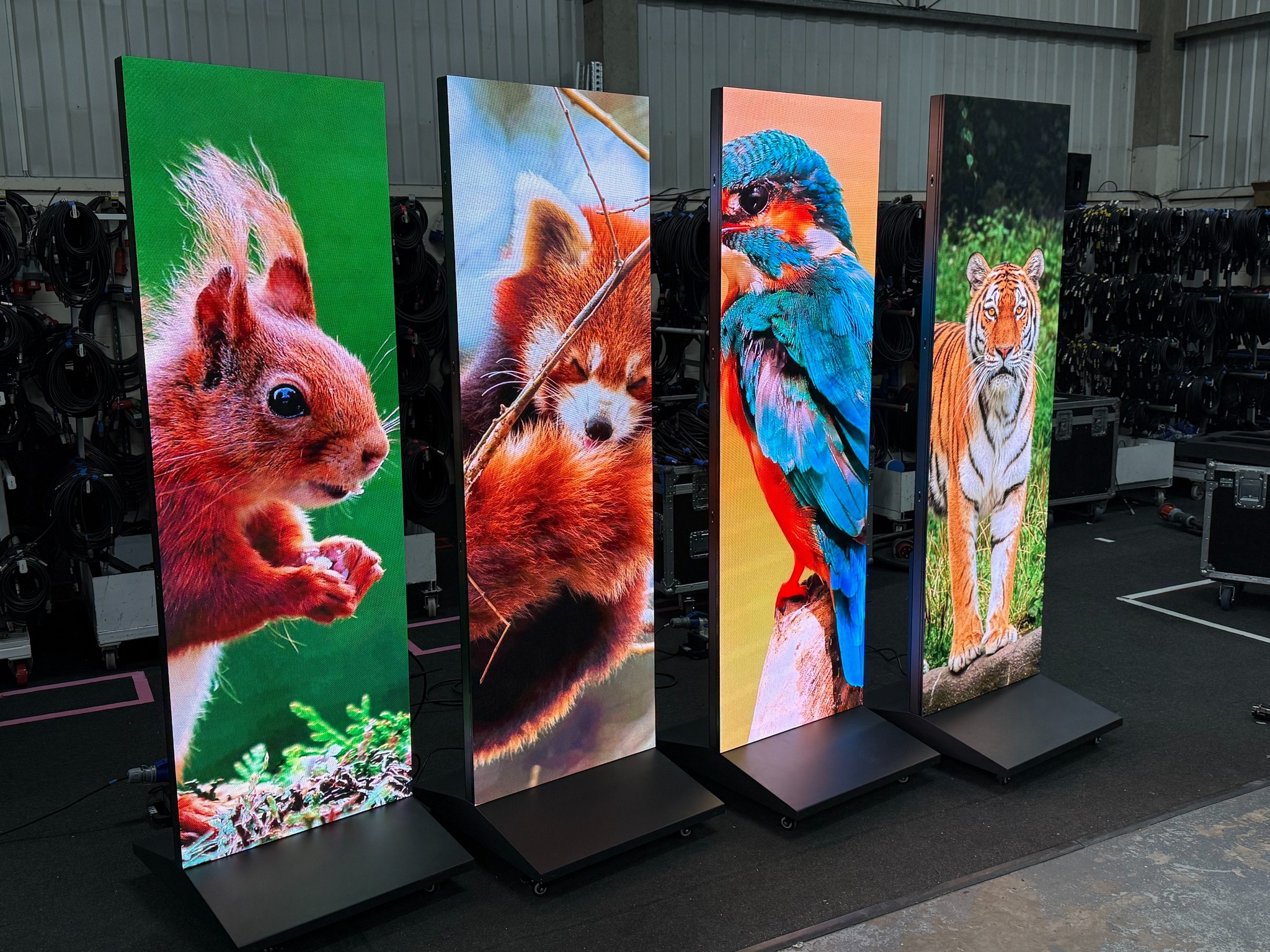 Poster LED Display Dubai freestanding portable retail events