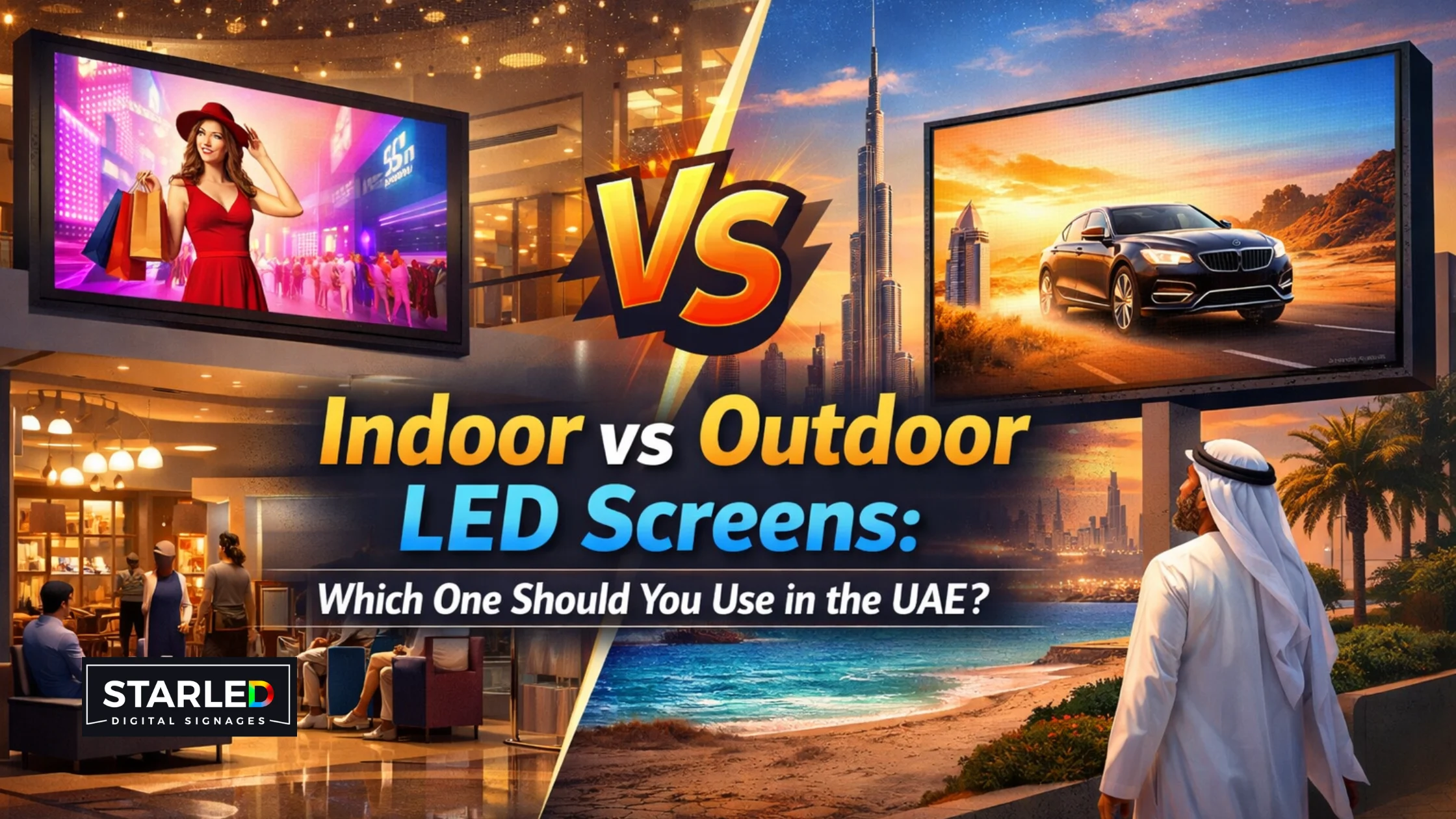 Indoor vs Outdoor LED Screens: Which One Should You Use in the UAE?
