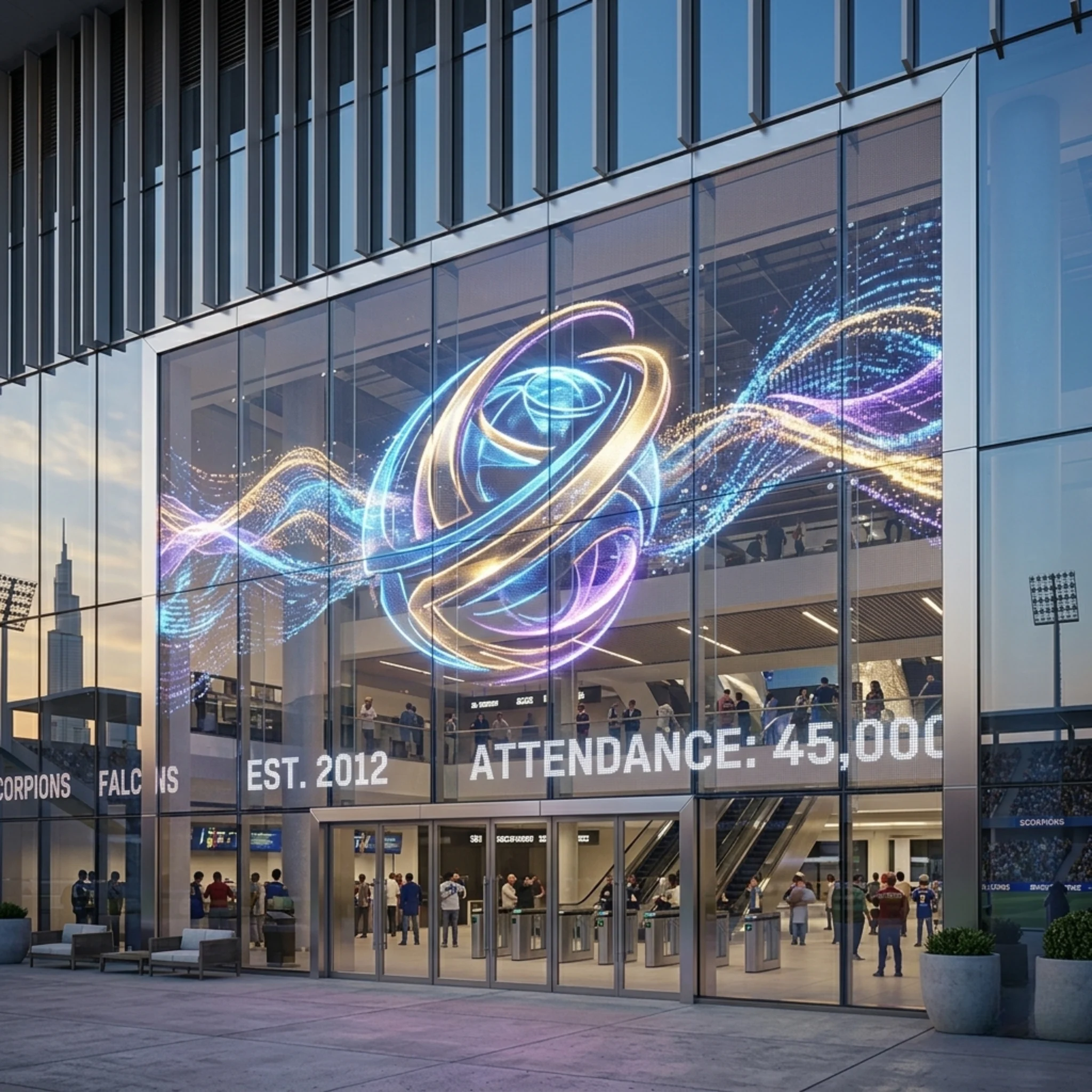 Holographic LED 7 pixel pitches P2.5 to P20 Dubai selection