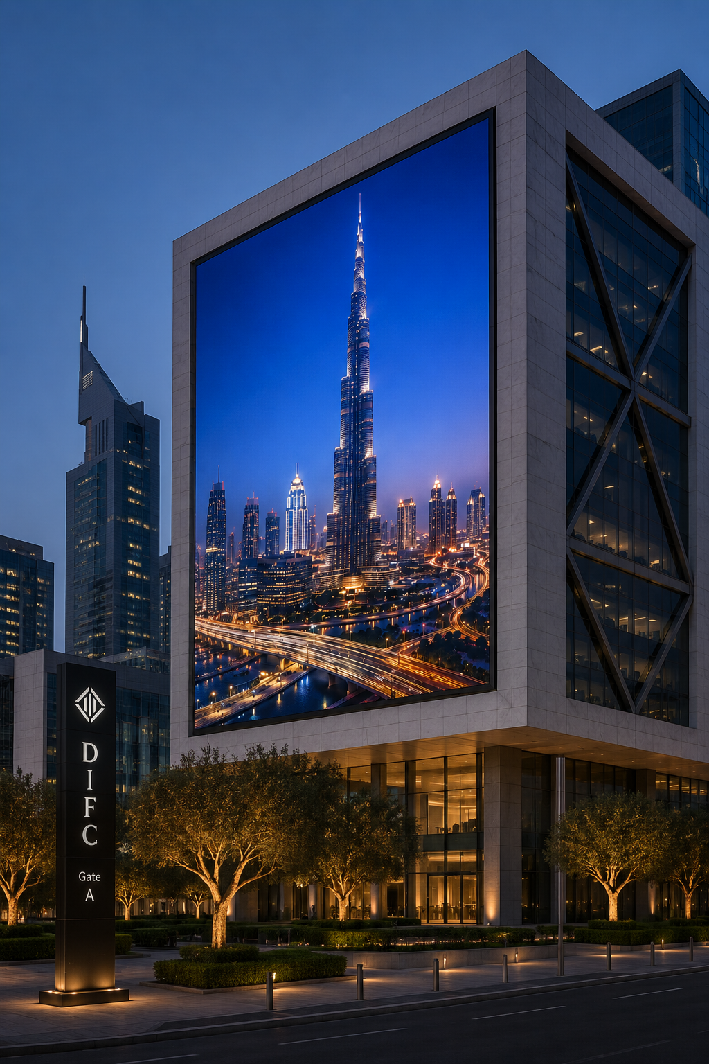 SPT Series Building Facade Outdoor LED Dubai DIFC