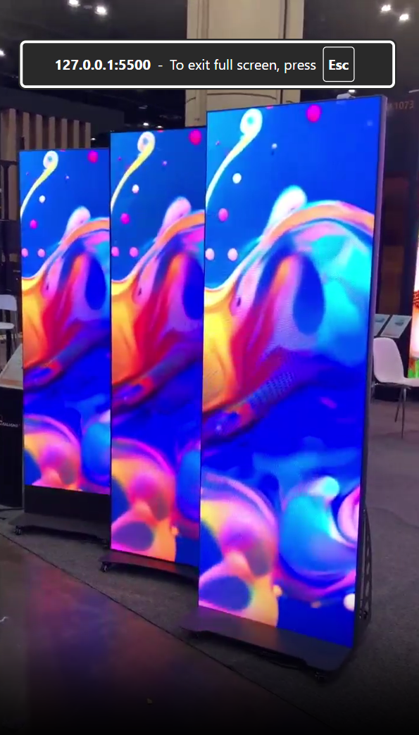 Poster Screen Video — poster LED display project by StarLED, UAE