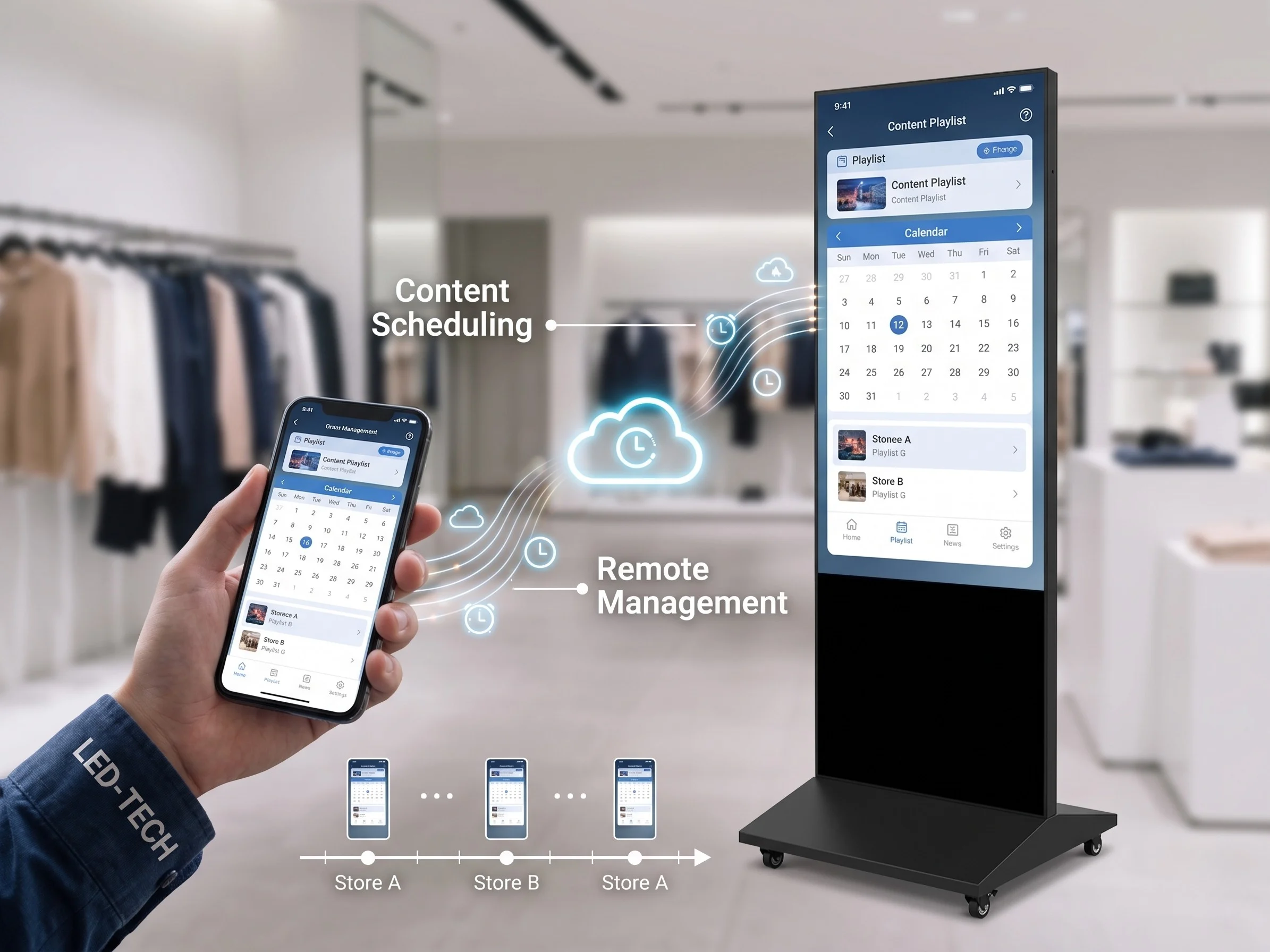 ST-Poster smart cloud WiFi iOS Android control Dubai