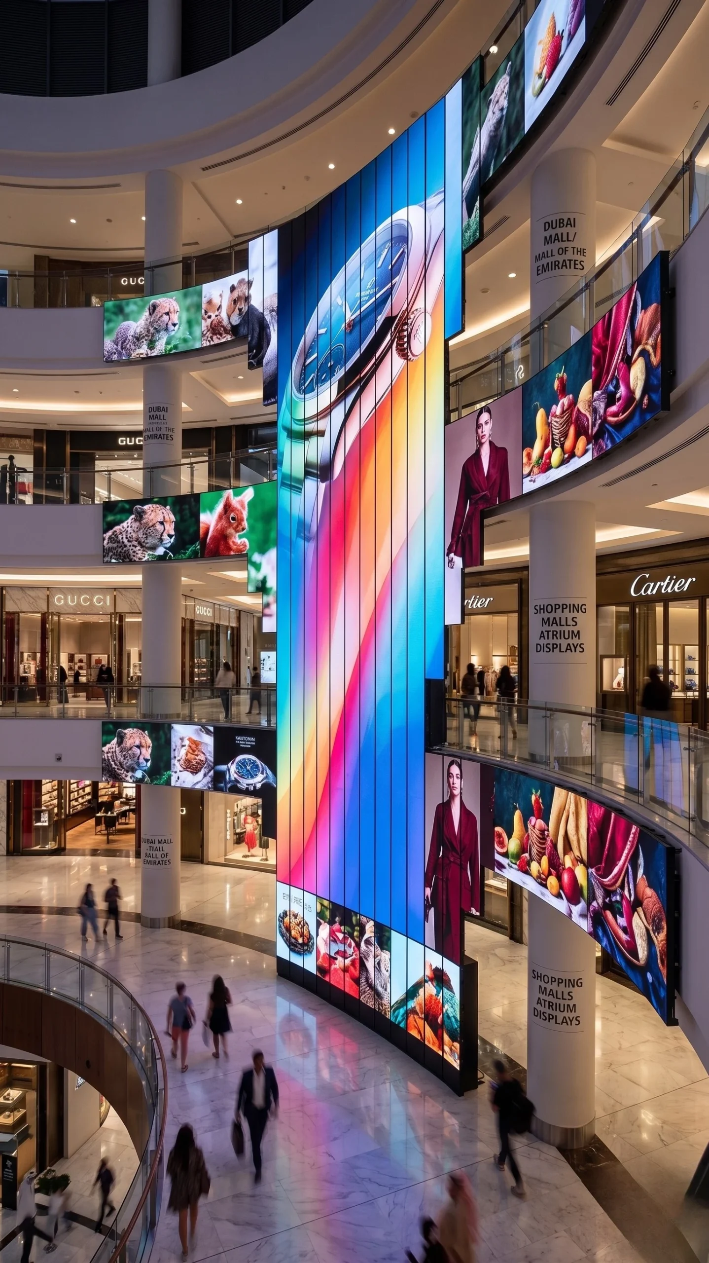 ST-Poster LED display mall atrium Dubai