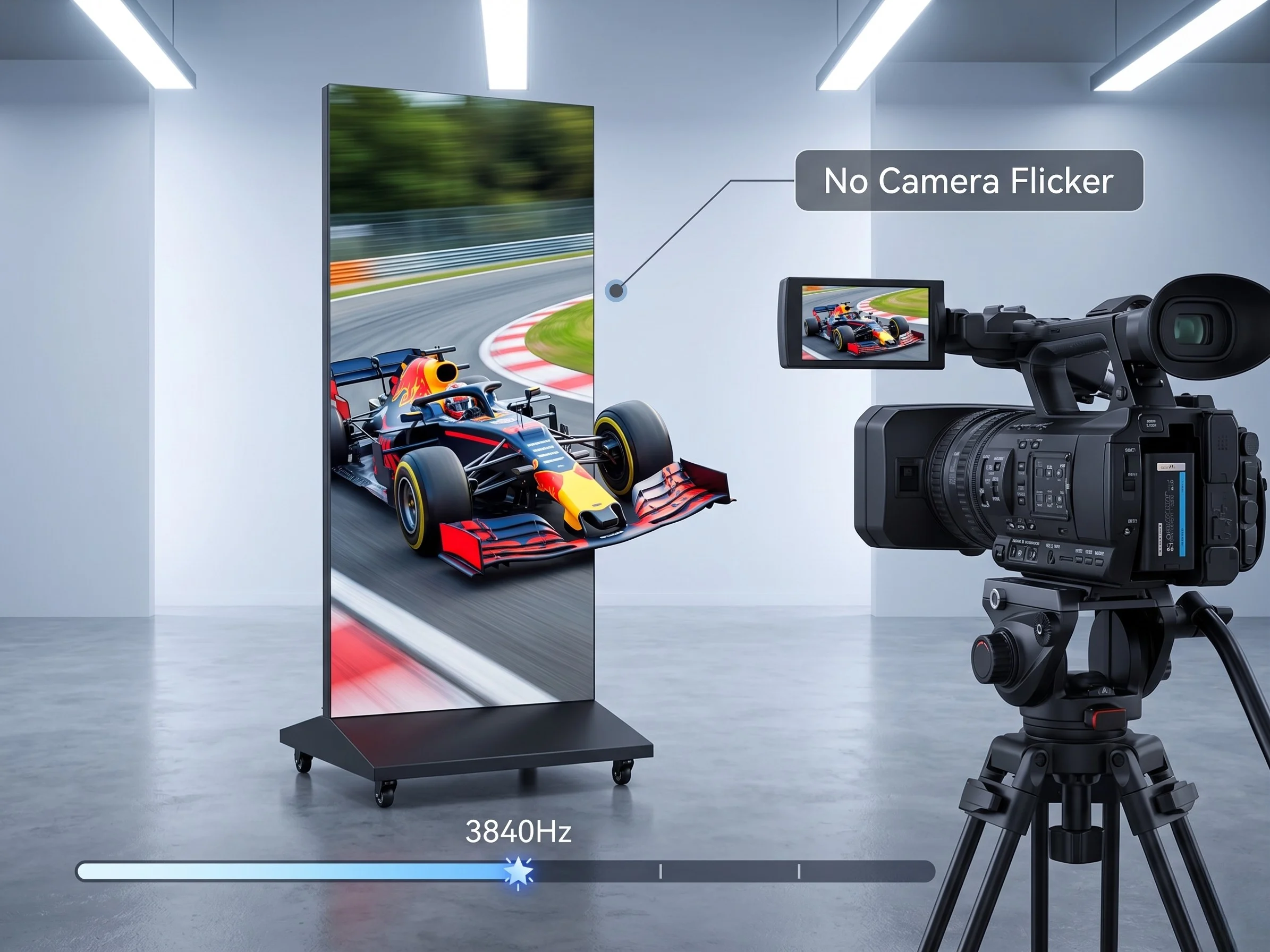 ST-Poster LED 3840Hz zero flicker refresh rate Dubai