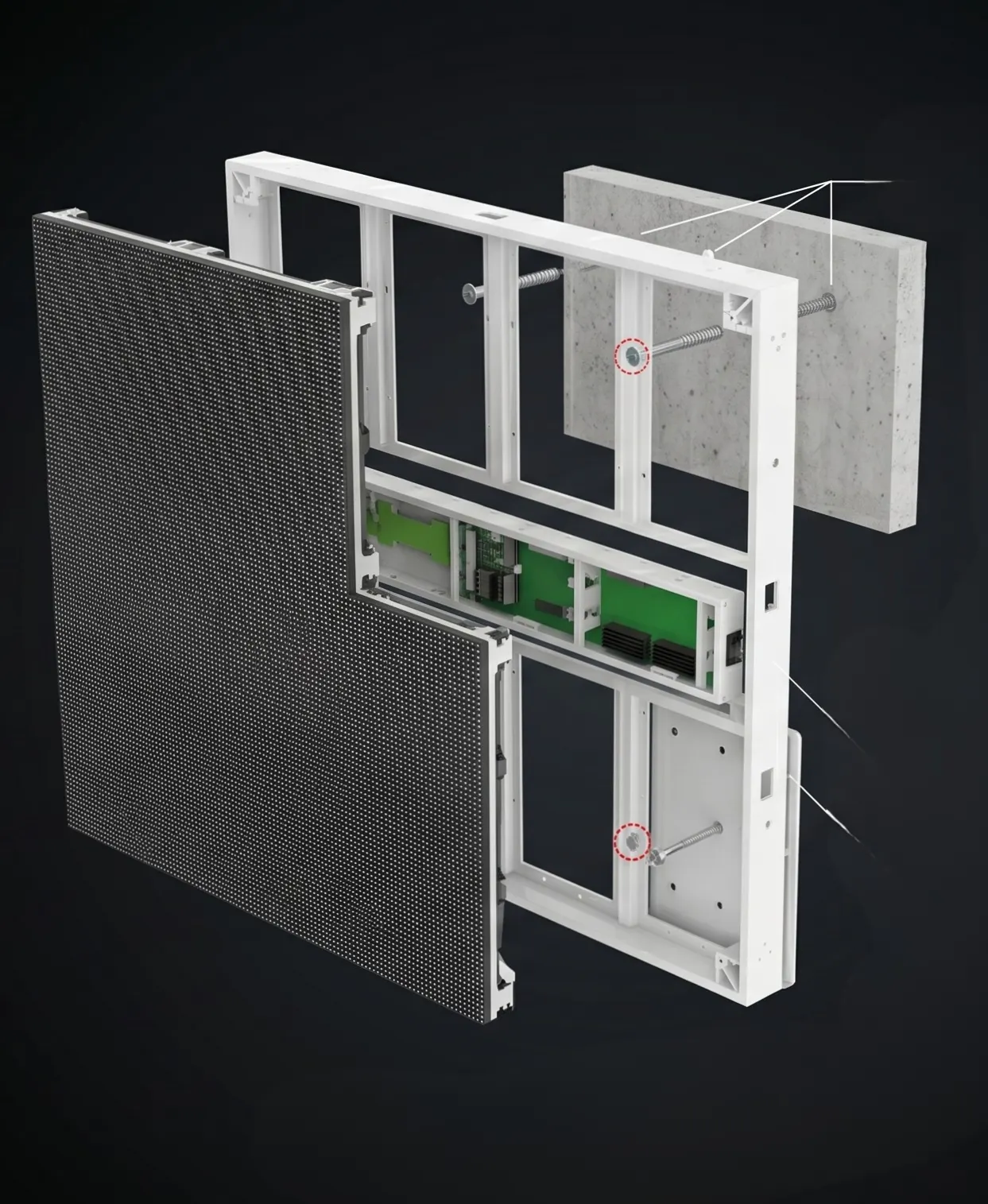 SQ Series 85mm Slim Direct Wall Mount Dubai