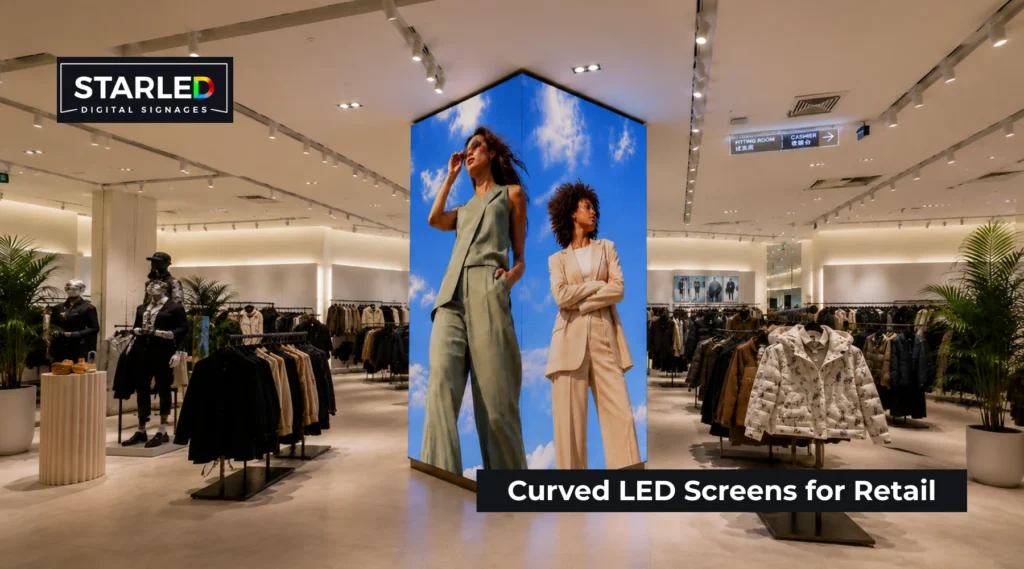 Curved LED Screens for Retail: Are They Worth the Extra Cost?