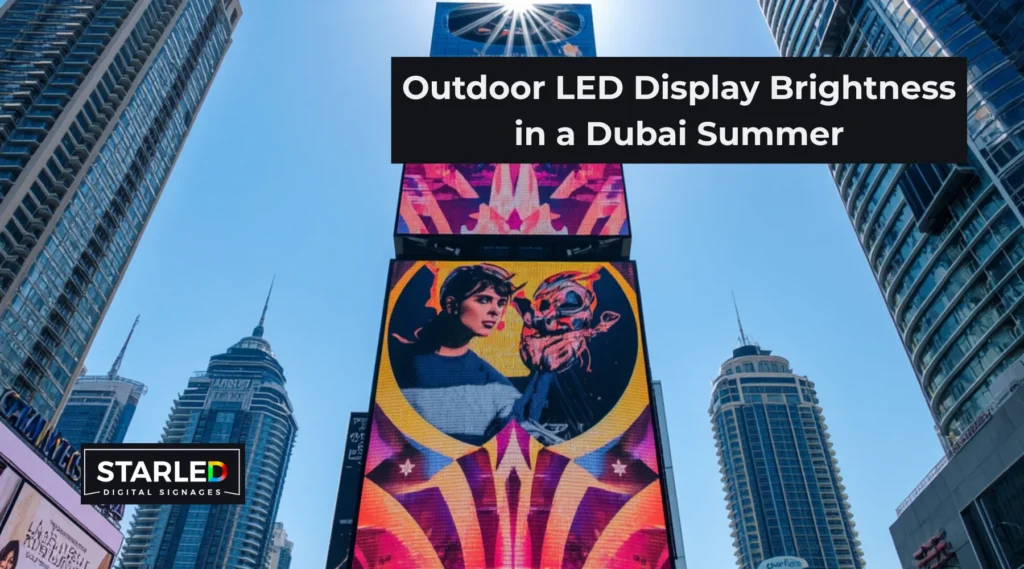 Outdoor LED Display Brightness in a Dubai Summer: How Many Nits You Actually Need